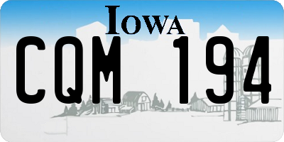 IA license plate CQM194