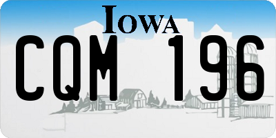 IA license plate CQM196