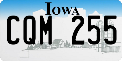 IA license plate CQM255
