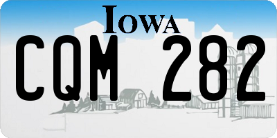 IA license plate CQM282