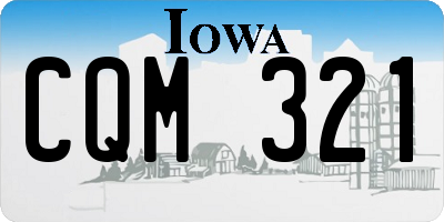 IA license plate CQM321
