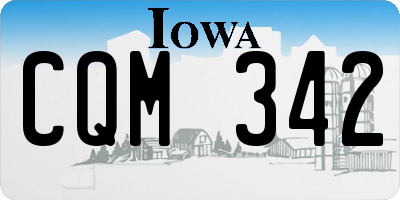 IA license plate CQM342