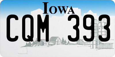 IA license plate CQM393