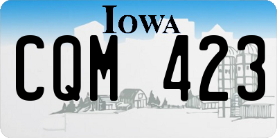 IA license plate CQM423