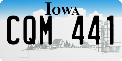 IA license plate CQM441