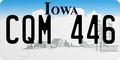 IA license plate CQM446