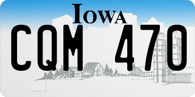 IA license plate CQM470