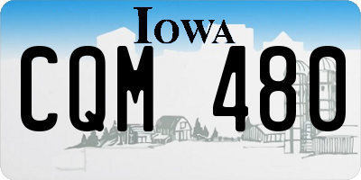 IA license plate CQM480