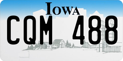 IA license plate CQM488