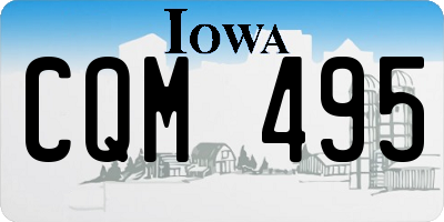 IA license plate CQM495