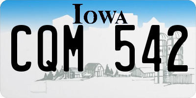 IA license plate CQM542