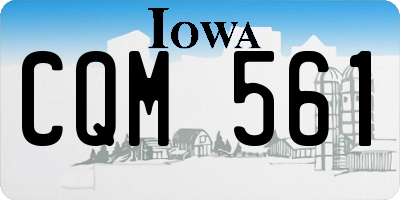 IA license plate CQM561