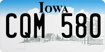 IA license plate CQM580