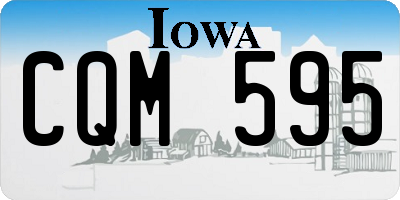 IA license plate CQM595
