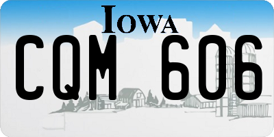 IA license plate CQM606