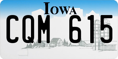 IA license plate CQM615
