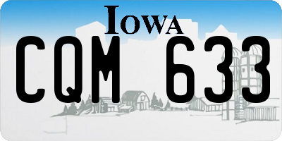 IA license plate CQM633