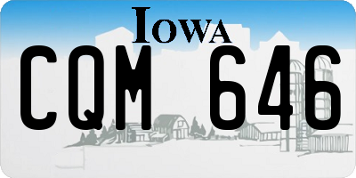 IA license plate CQM646