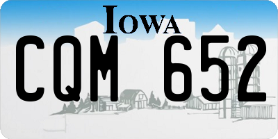IA license plate CQM652