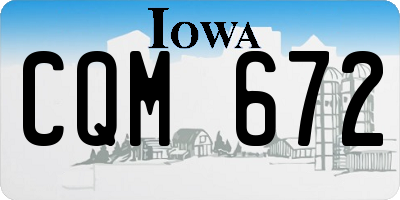 IA license plate CQM672