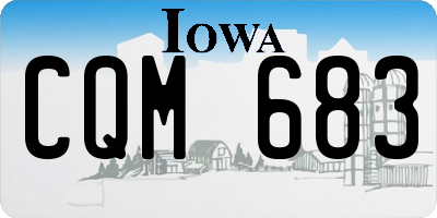 IA license plate CQM683