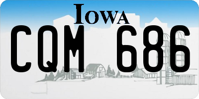 IA license plate CQM686