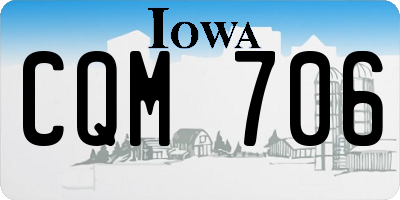 IA license plate CQM706