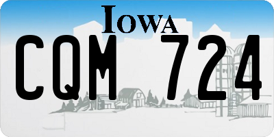 IA license plate CQM724