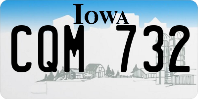 IA license plate CQM732