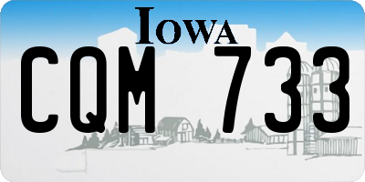 IA license plate CQM733