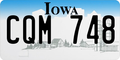 IA license plate CQM748