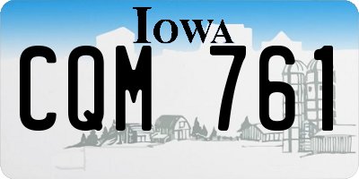 IA license plate CQM761
