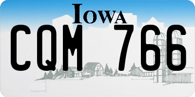 IA license plate CQM766