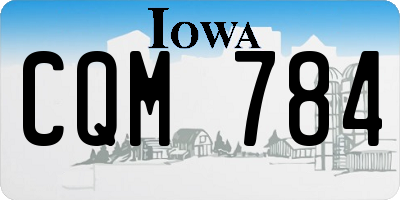 IA license plate CQM784