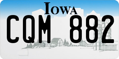 IA license plate CQM882