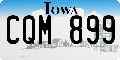 IA license plate CQM899