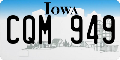 IA license plate CQM949