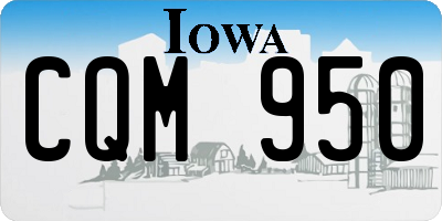 IA license plate CQM950