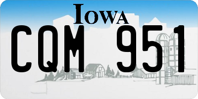 IA license plate CQM951