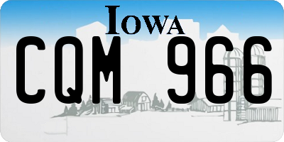 IA license plate CQM966