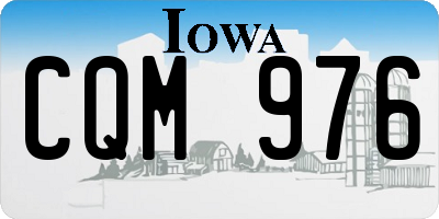 IA license plate CQM976