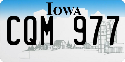 IA license plate CQM977