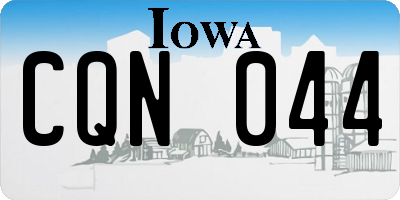 IA license plate CQN044