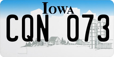 IA license plate CQN073