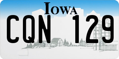 IA license plate CQN129