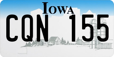 IA license plate CQN155