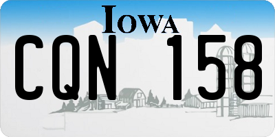 IA license plate CQN158