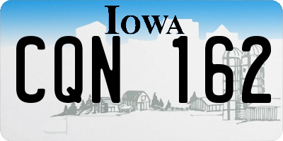 IA license plate CQN162