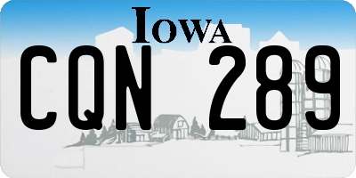 IA license plate CQN289