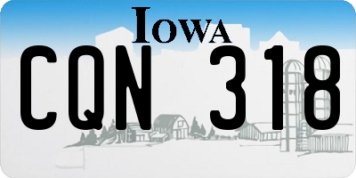 IA license plate CQN318